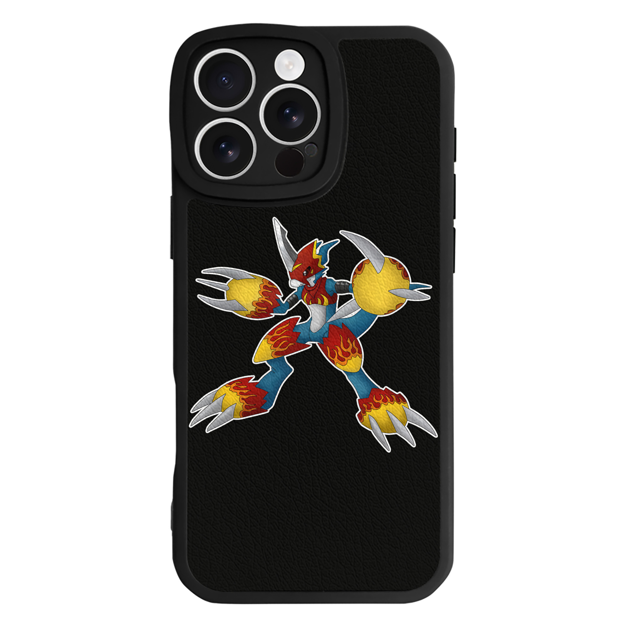 （画像用） Digimon デジタルモンスター/デジモン 【iPhone 16シリーズ対応】シリコンスマホケース（レザー調） 材質：シリコン